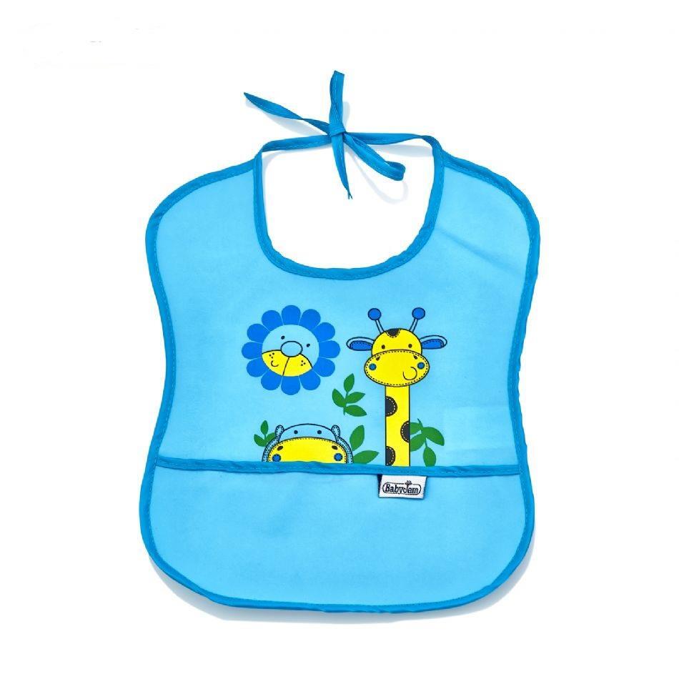 BabyJem Poli Muşamba Küçük Mama Önlüğü 030 Mavi - 1