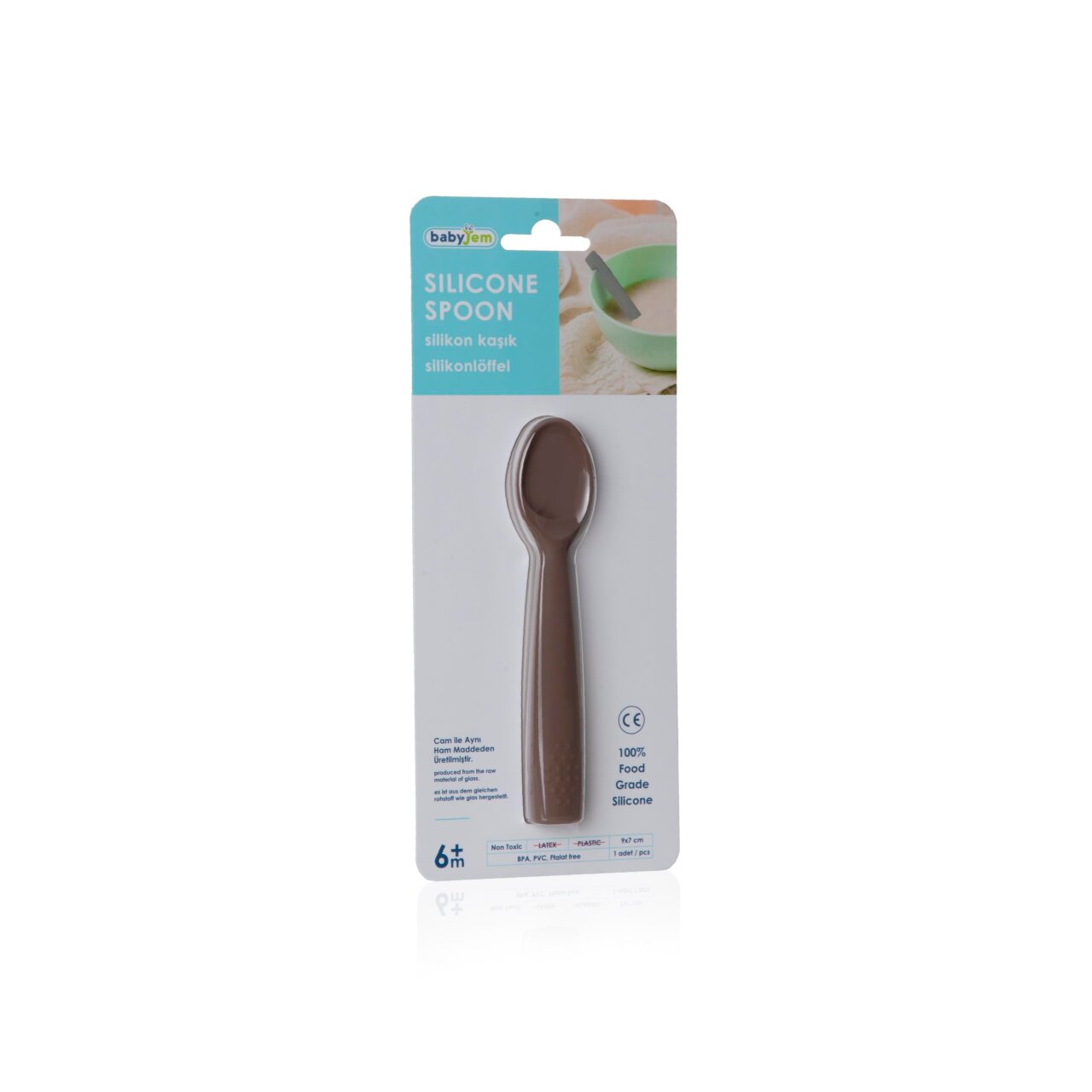 BabyJem Silikon Kaşık 759 Latte - 6