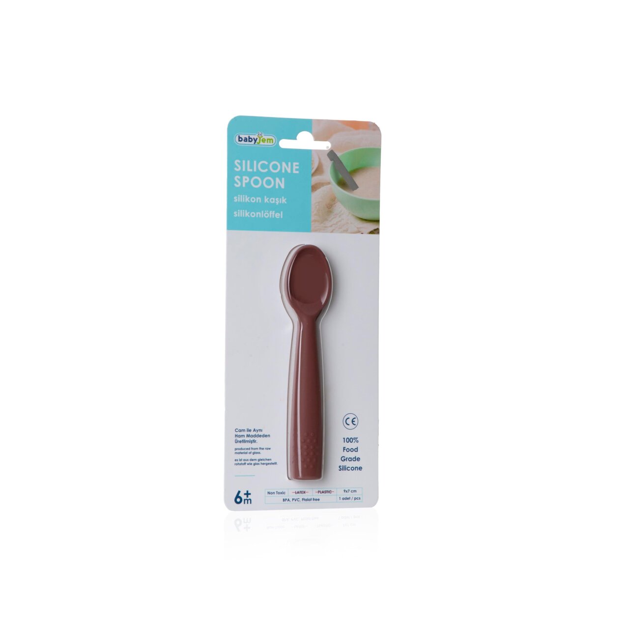 BabyJem Silikon Kaşık 759 Mocha - 6