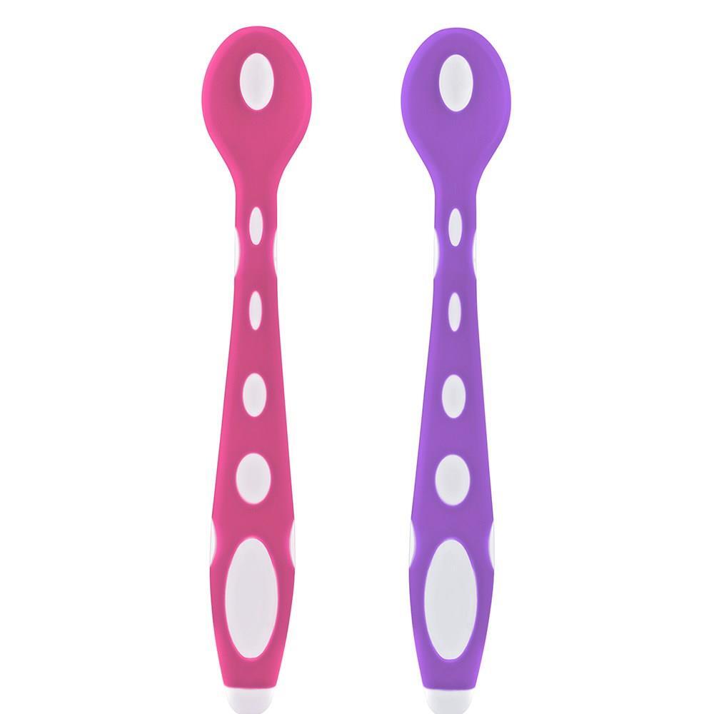 BabyJem Silikon Mama Kaşığı 563 Pembe Mor - 1