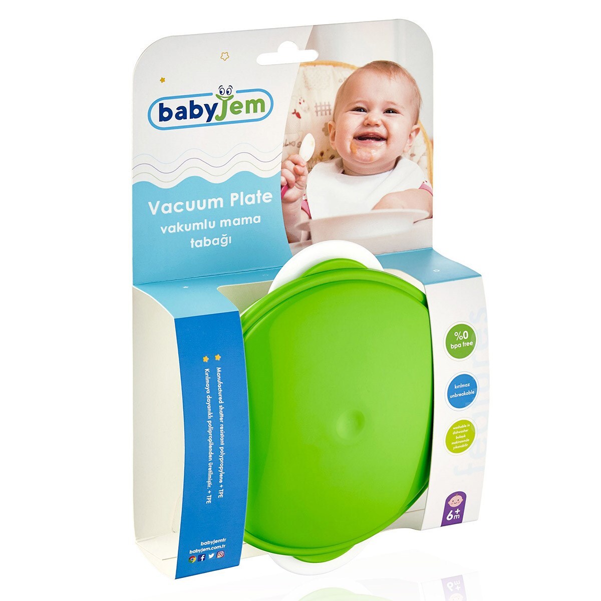 BabyJem Vakumlu Mama Tabağı 565 Pembe - 4