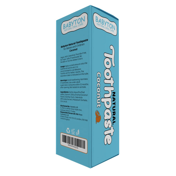 معجون أسنان بيبيتون العضوي بنكهة جوز الهند الطبيعي 50 جرام - 3