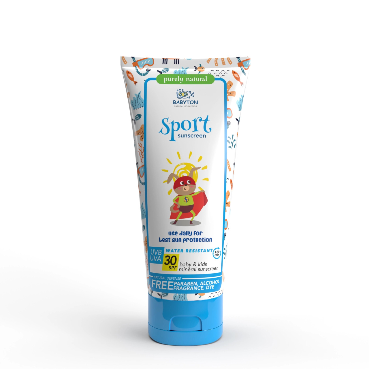 Babyton Bebek ve Çocuklar İçin Suya Dayanıklı Güneş Koruyucu Krem 100 ml - 1