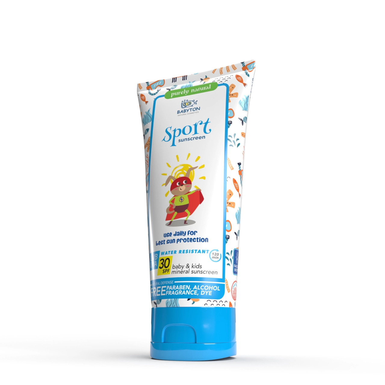 Babyton Bebek ve Çocuklar İçin Suya Dayanıklı Güneş Koruyucu Krem 100 ml - 3