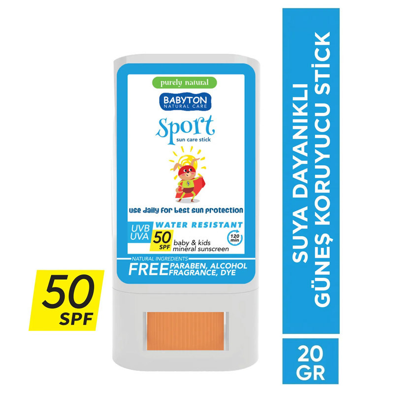 Babyton Bebek ve Çocuklar İçin Suya Dayanıklı Güneş Koruyucu Stick 20 Gr 50 SPF - 2