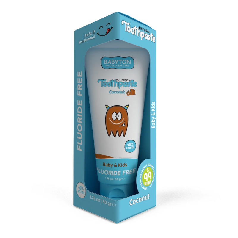 Babyton Organik Doğal Hindistan Cevizi Aromalı Diş Macunu 50 Gr - 1