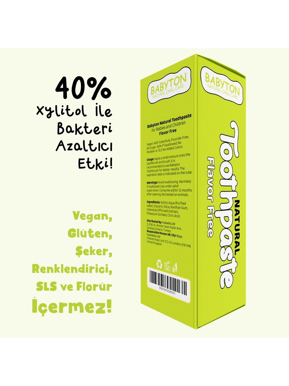 Babyton Organik Doğal Natural Diş Macunu 50 Gr - 4