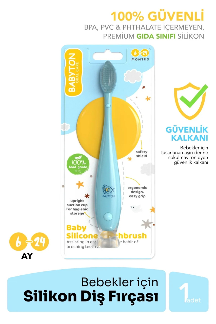 Babyton Silikon Diş Fırçası - 1