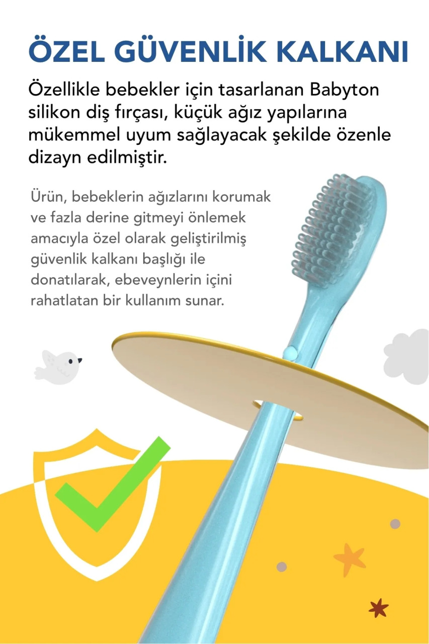 Babyton Silikon Diş Fırçası - 2