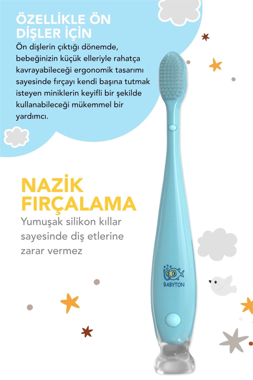 Babyton Silikon Diş Fırçası - 3