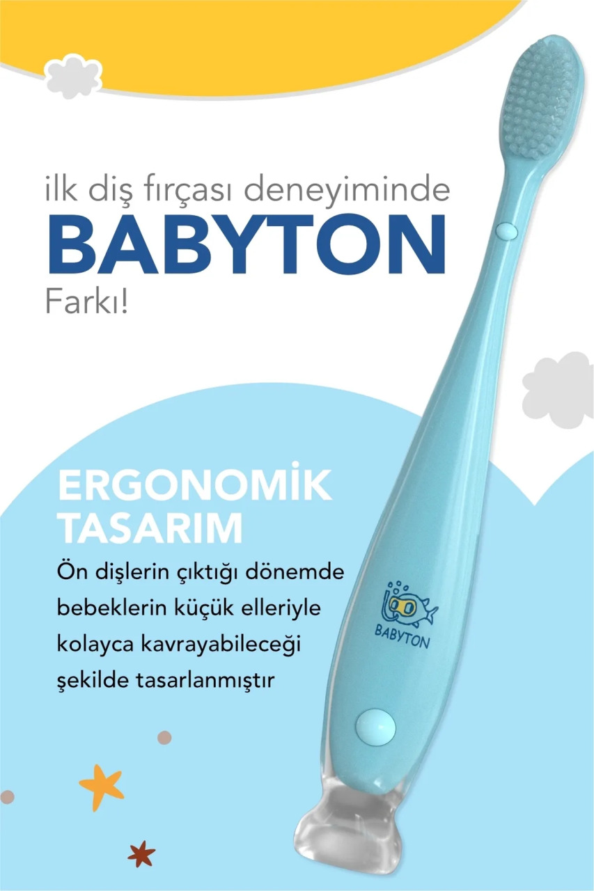 Babyton Silikon Diş Fırçası - 4
