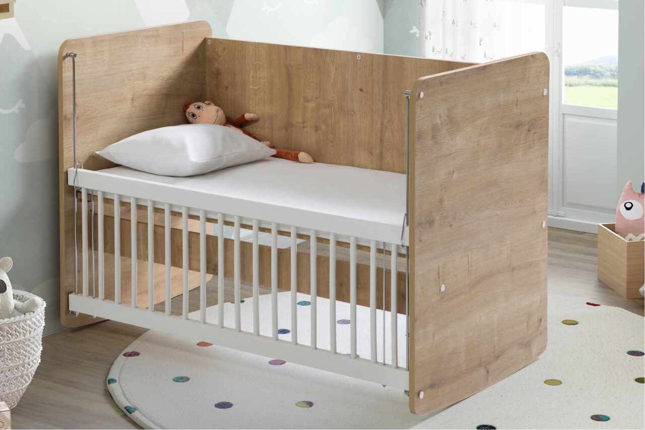 Babywhen Pratik Sallanır Anne Yanı Beşik 60x120 Ahşap - 1