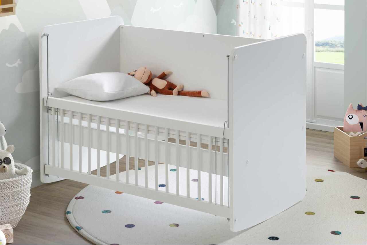 Babywhen Pratik Sallanır Anne Yanı Beşik 60x120 Beyaz - 1