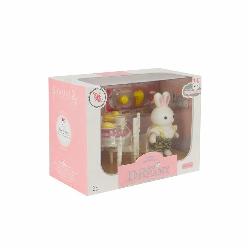 Bay Dreamy Mini Tavşan Aksesuarlı Yemek Masası Seti - 3