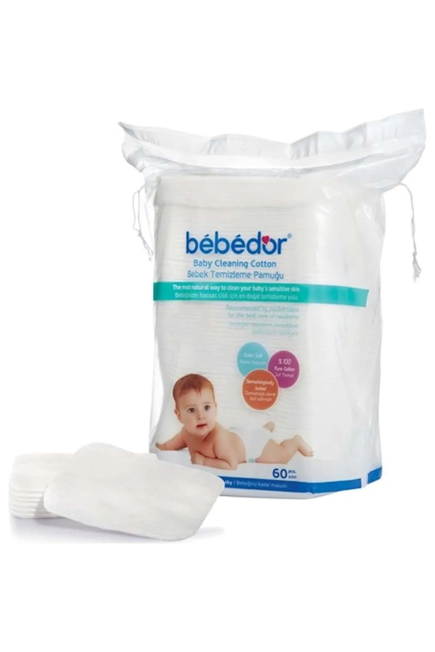 Bebedor Bebek Temizleme Pamuğu 60 Adet - 1