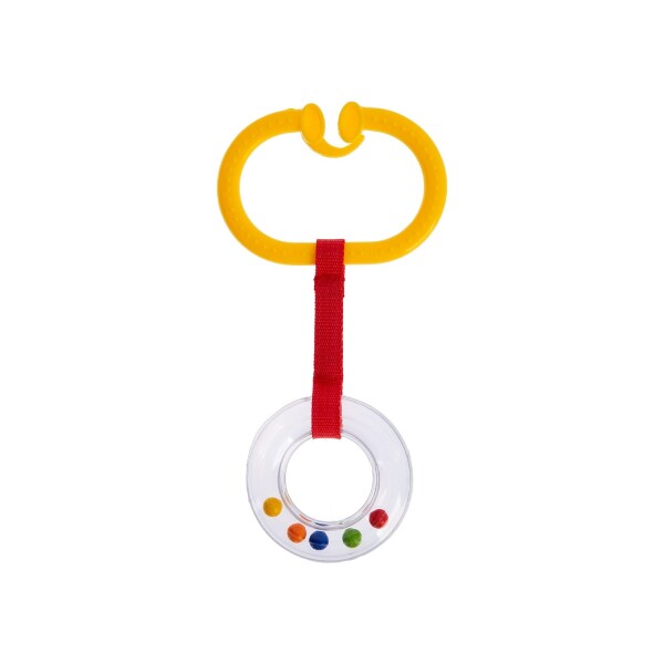 BabyJem Çıngıraklı Puset Halkası 876 Sarı - 1