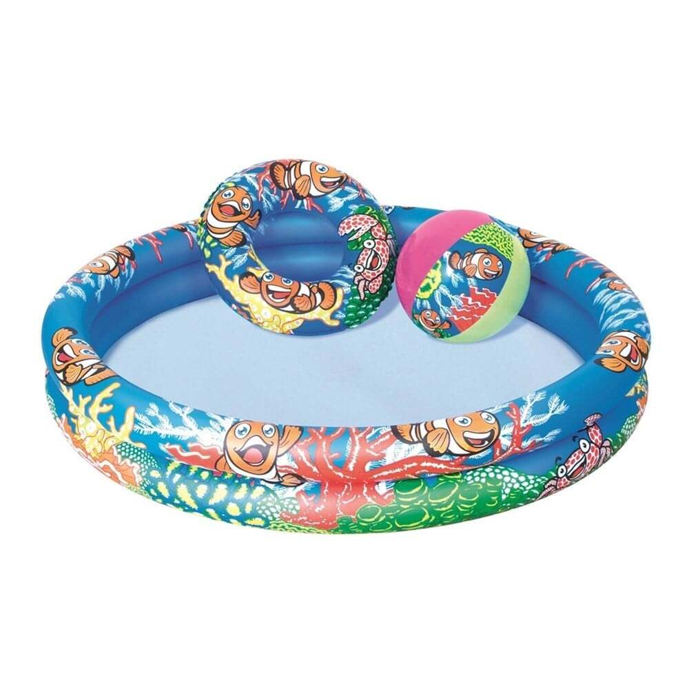 Bestway 2 Bölmeli Havuz + Simit + Deniz Topu 51124 - 1