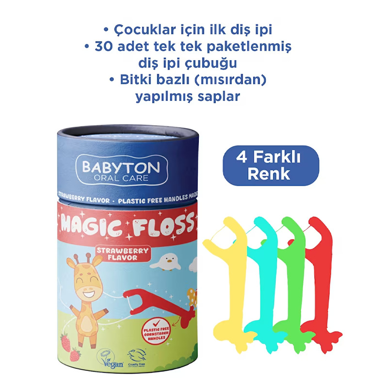 Babyton Çocuklar İçin Diş İpi - 2