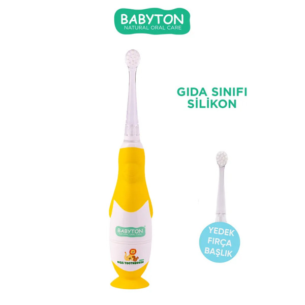 Babyton Bebekler Ve Çocuklar İçin Sonik Pilli Diş Fırçası - 3