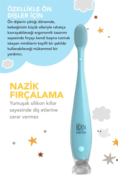 Babyton Silikon Diş Fırçası - 3