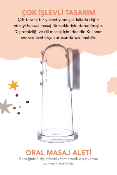 Babyton Silikon İkili Parmak Fırça - 2