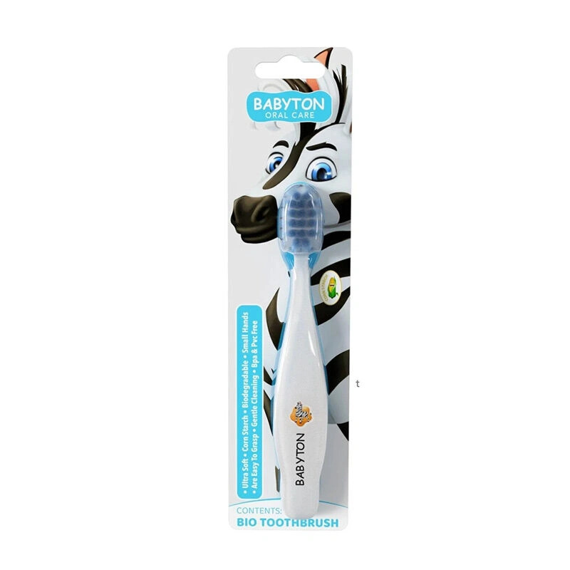 Babyton Bio Ultra Yumuşak Çocuk Diş Fırçası Zebra - 1