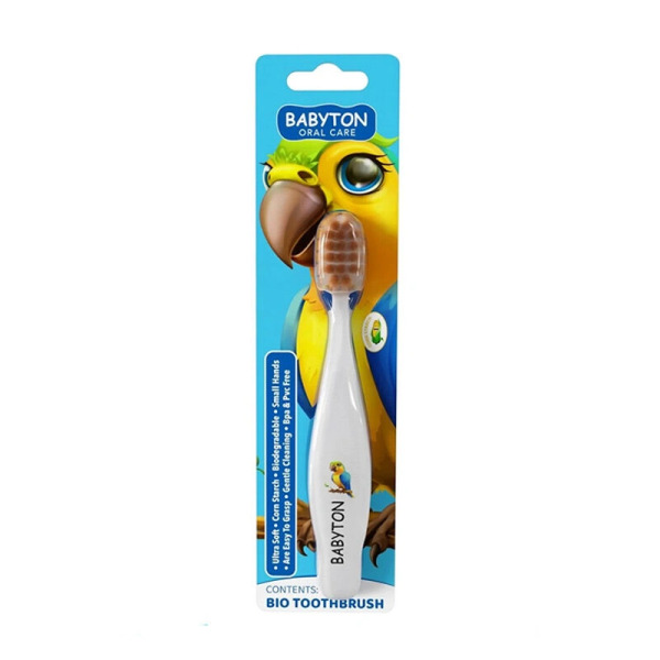 Babyton Bio Ultra Yumuşak Çocuk Diş Fırçası Papağan - 1