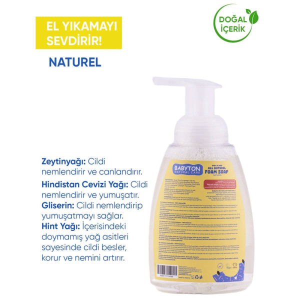 Babyton Çocuklar İçin Doğal Köpük Sabun Naturel - 2