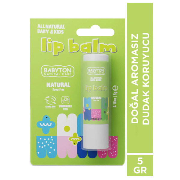 Babyton Bebek ve Çocuklar İçin Doğal Dudak Koruyucu Balm Naturel - 3