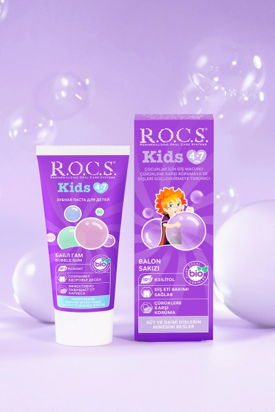 R.O.C.S.Kids Diş Macunu 4-7 Yaş 35 ml Sakız - 5