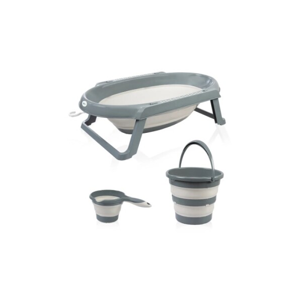 BabyJem Katlanır Banyo 3'Lü Küvet Seti 765 Antrasit - BabyJem
