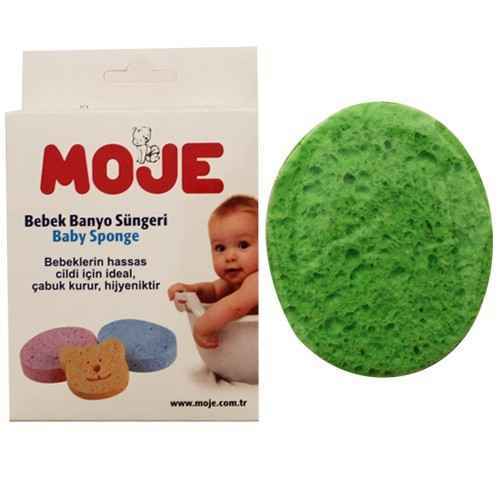 Moje Selülozik Bebek Banyo Süngeri Yeşil - Moje