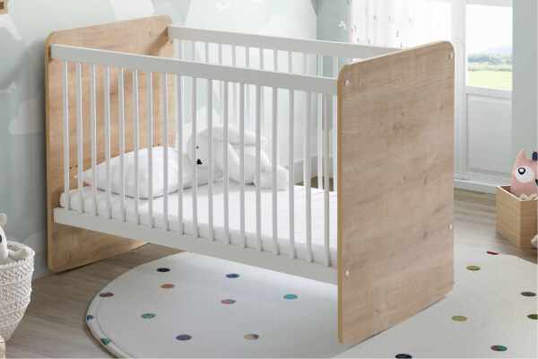Babywhen Pratik Kademeli Sallanır Beşik 60x120 Ahşap - Babywhen