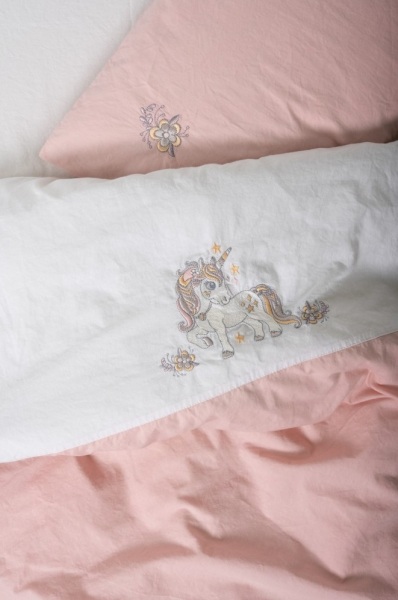 Cotton Box Cuddly Nakışlı Bebek Nevresim Takımı Beyaz - 2