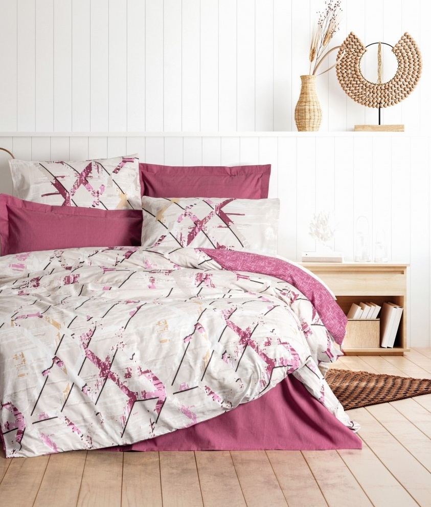 Cotton Box Ranforce Nevresim Takımı Tek Kişilik Renata Mürdüm - 1