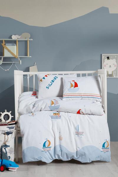 Kanz Ranforce Bebek Nevresim Takımı Knz-001 Sailboats - Kanz