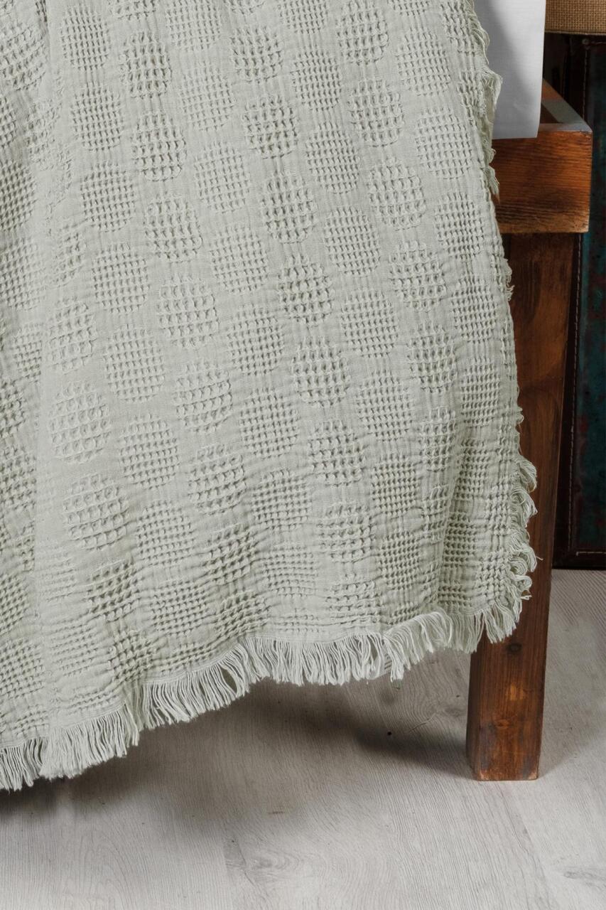 Kanz Bebek Waffle Müslin Nakışlı Pike Knz-021 Bubble Yeşil - 4