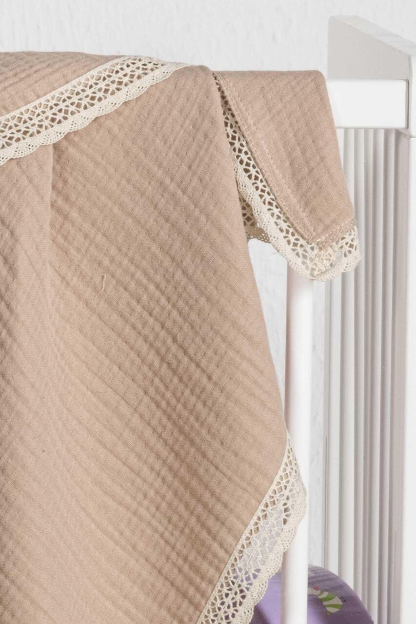 Kanz 4 Kat Kopanaki Müslin Pike Knz-017 Bej - 2