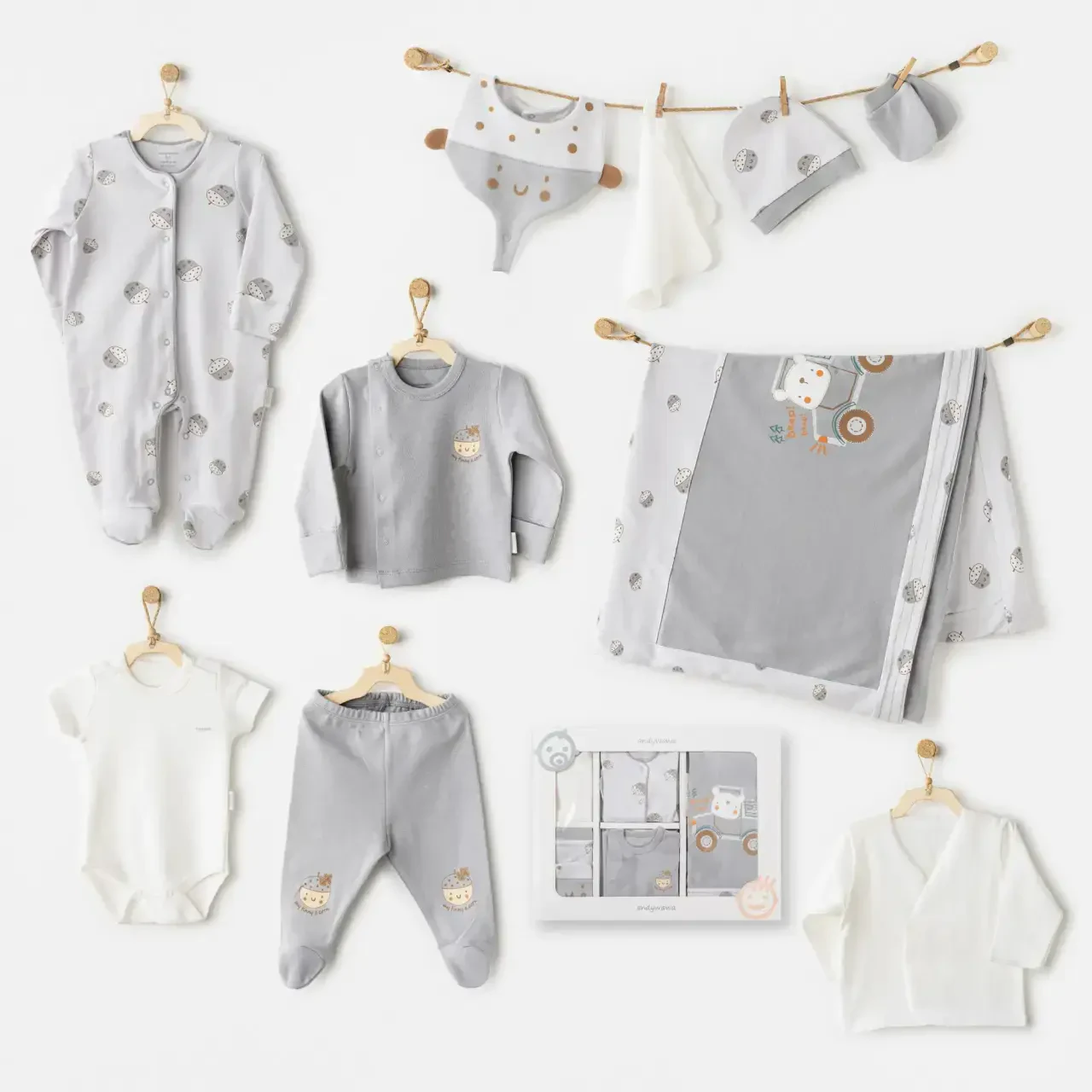 Andywawaw AC26101 Hello Autumn 10'lu Hastane Çıkışı Grey - 1