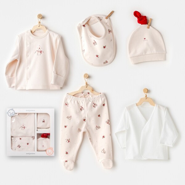 Andywawa AC25340 Penguin 5'Li Hastane Çıkışı Ekru - Andywawa