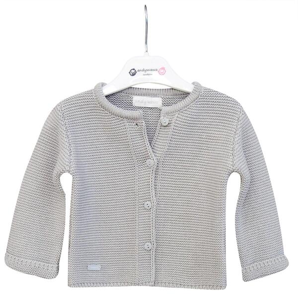 Andywawa AC24333 Basic Bebe Ceket Grey Melange - Andywawa