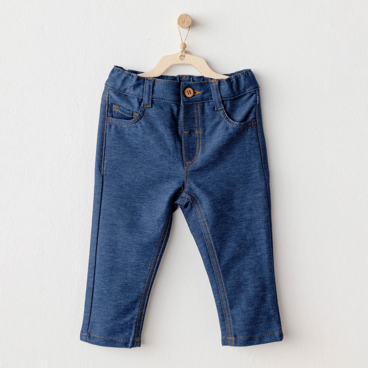 Andywawa AC25937 Casual Bebek Pantolon İndigo - 1