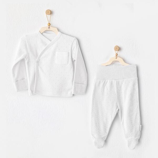 Andywawa AC25557 Side Snap Set 2'Li Zıbın Takım White - Andywawa