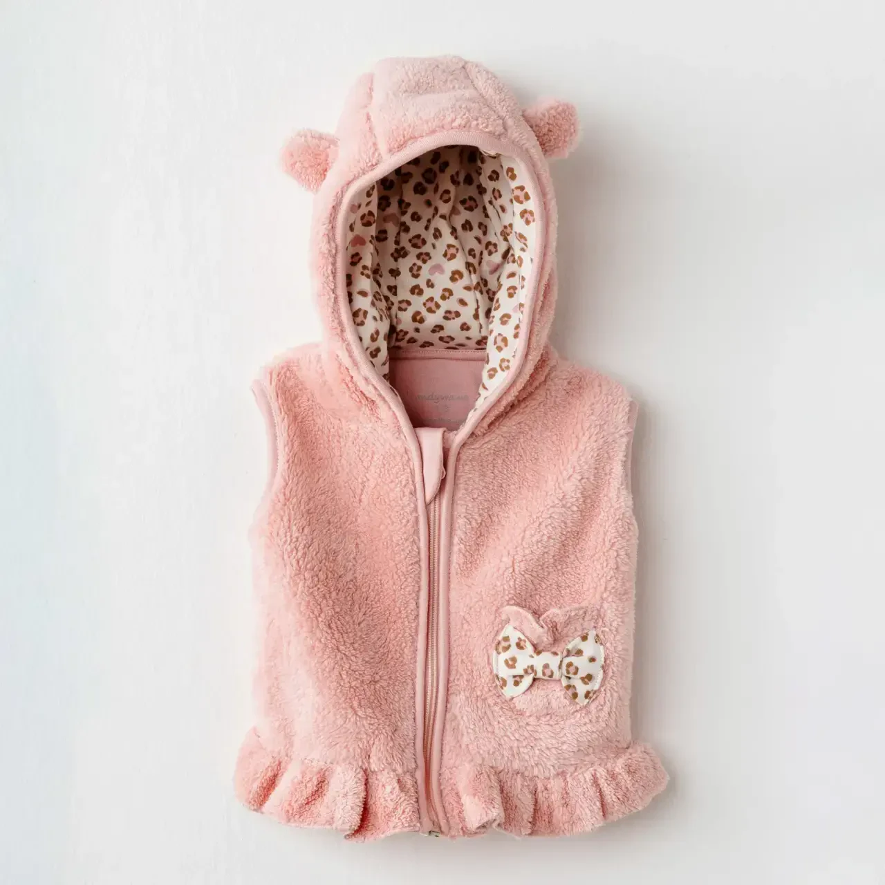 Andywawa AC26234 Little Leopard Yelek Pink - Andywawa