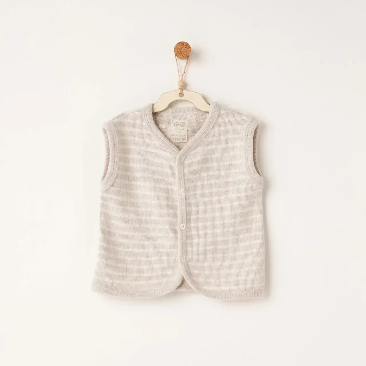 Andywawa AC26221 Casual Yelek Beige - Andywawa