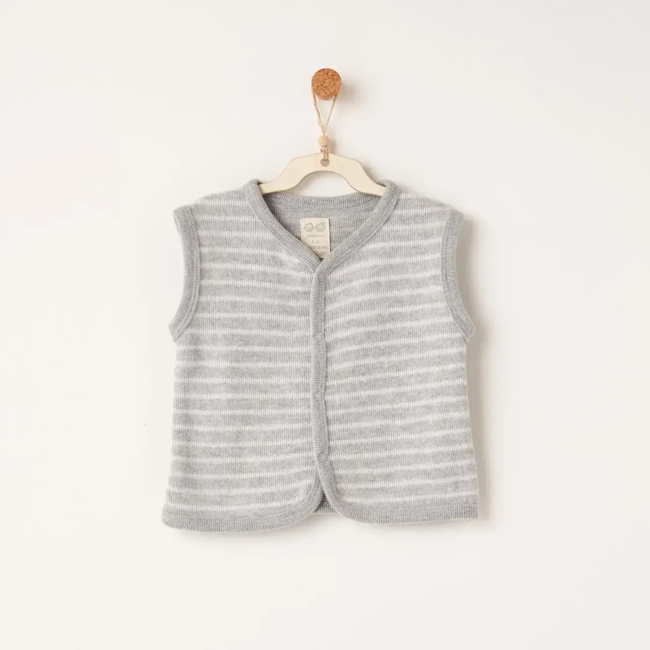 Andywawa AC26221 Casual Yelek Grey - 1