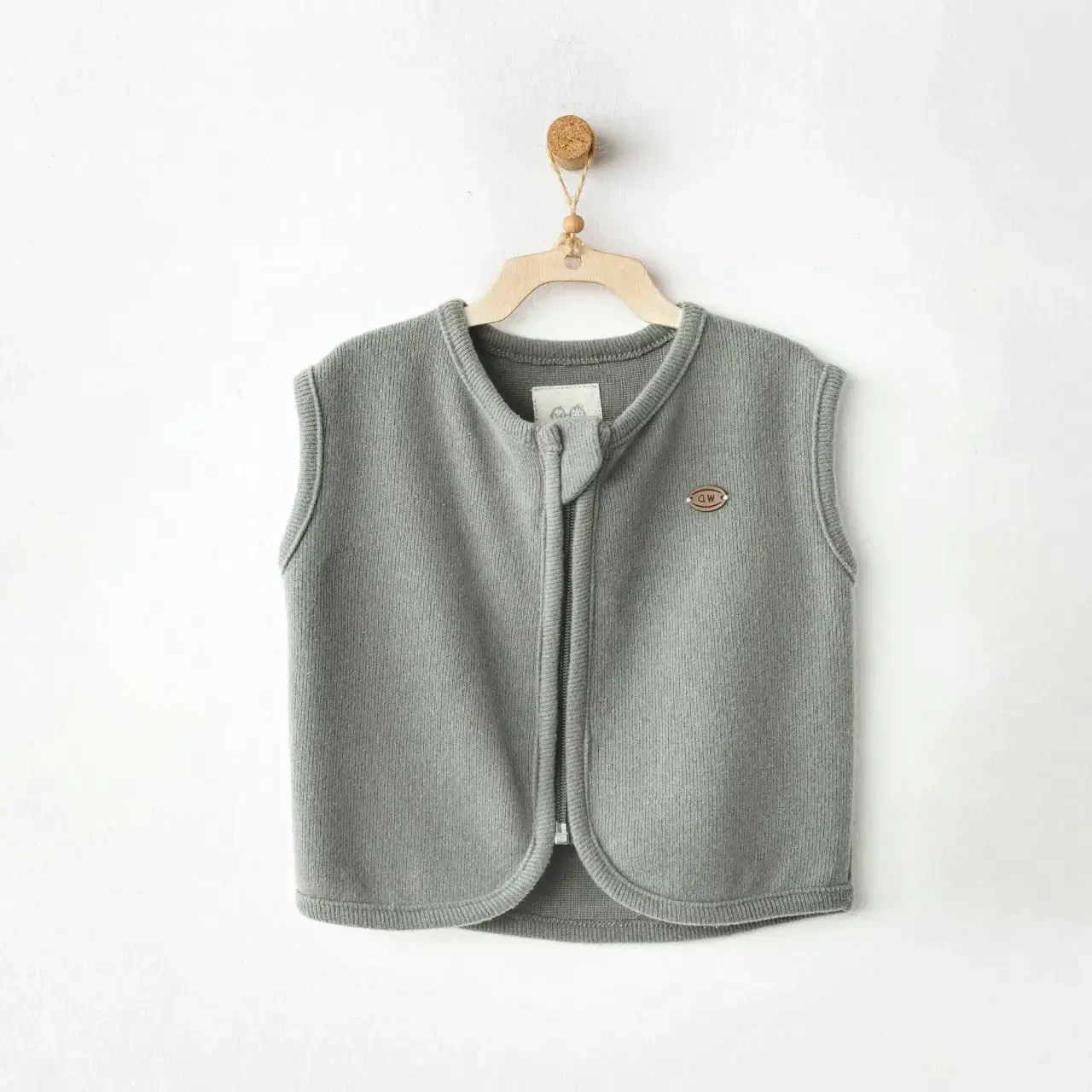 Andywawa AC26211 Casual Yelek Green - 1