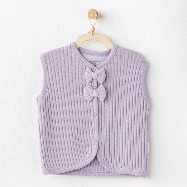 Andywawa AC25098 Sweet Penguin Bebe Yelek Lila - Andywawa