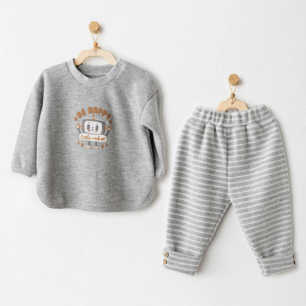 Andywawa AC26212 Casual 2'li Takım Grey - Andywawa