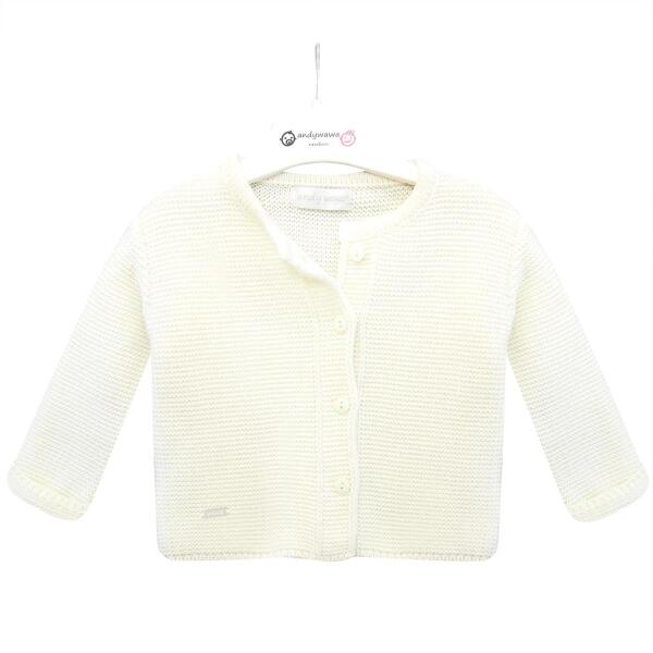 Andywawa AC24333 Basic Baby Jacket, Ecru - Andywawa